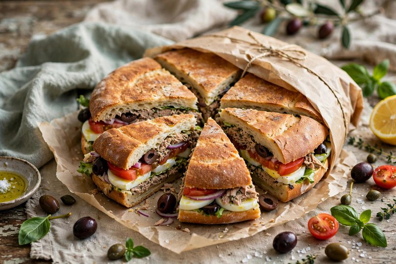 Photo of Pan Bagnat, a lunch recipe from FluentFuel