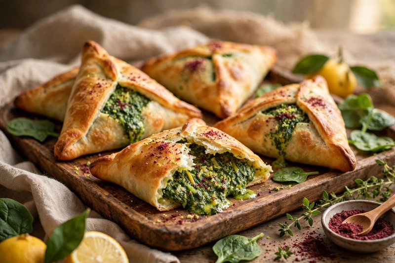 Photo of Fatayer Sabanekh, a snack recipe from FluentFuel