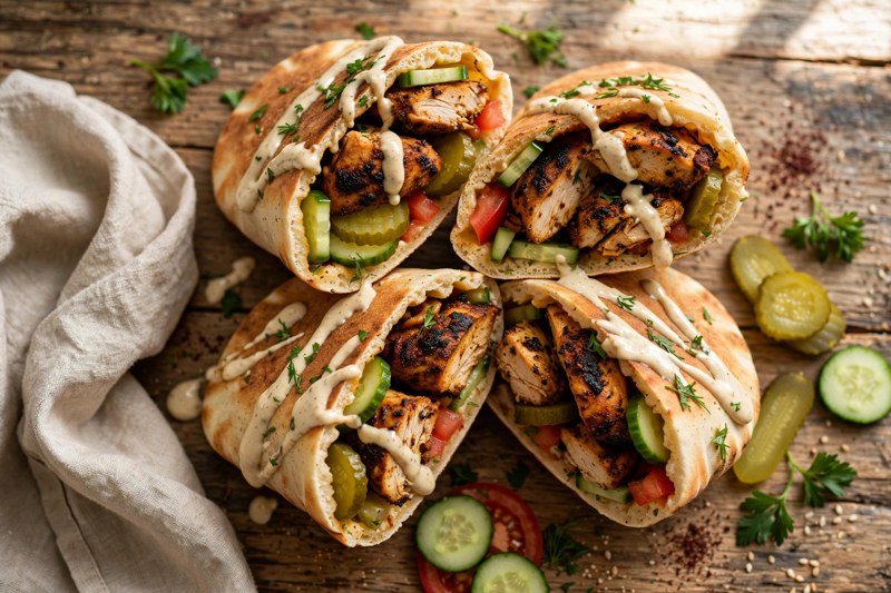 Photo of Chicken Shawarma Wraps, a dinner recipe from FluentFuel