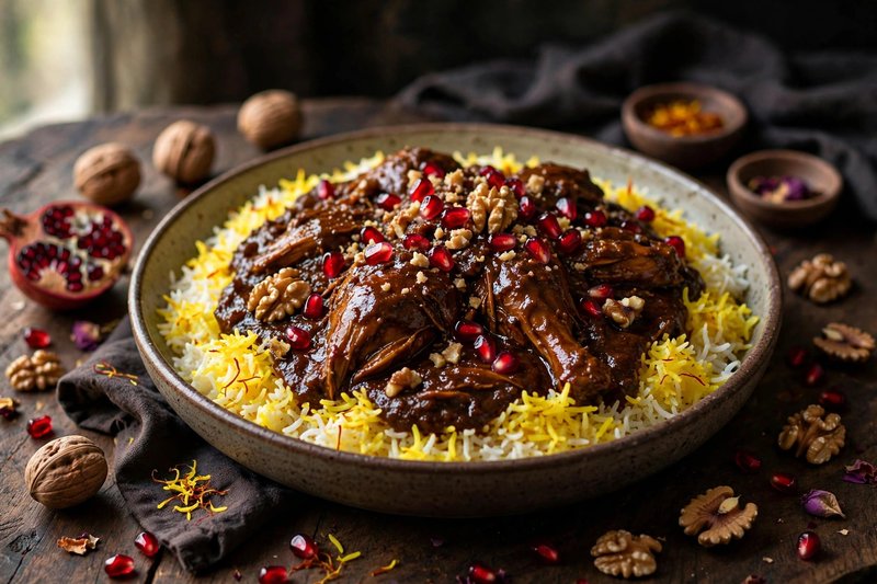 Photo of Fesenjan, a dinner recipe from FluentFuel