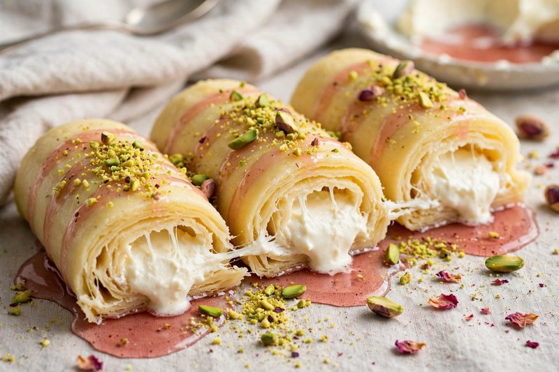 Photo of Halawet el Jibn, a snack recipe from FluentFuel