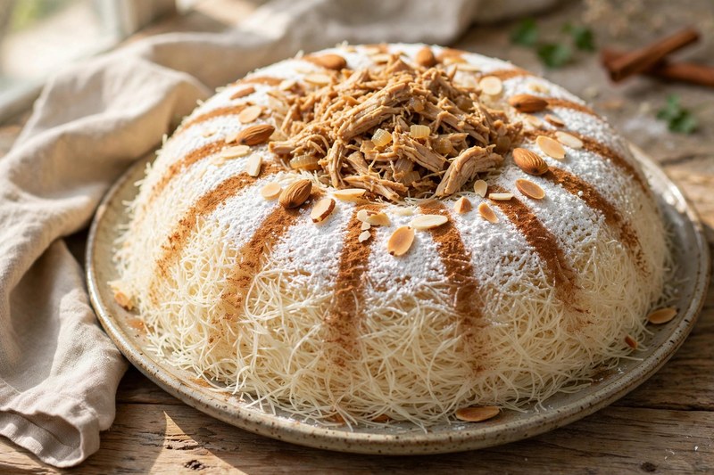 Photo of Seffa (Sweet Vermicelli with Chicken), a dinner recipe from FluentFuel