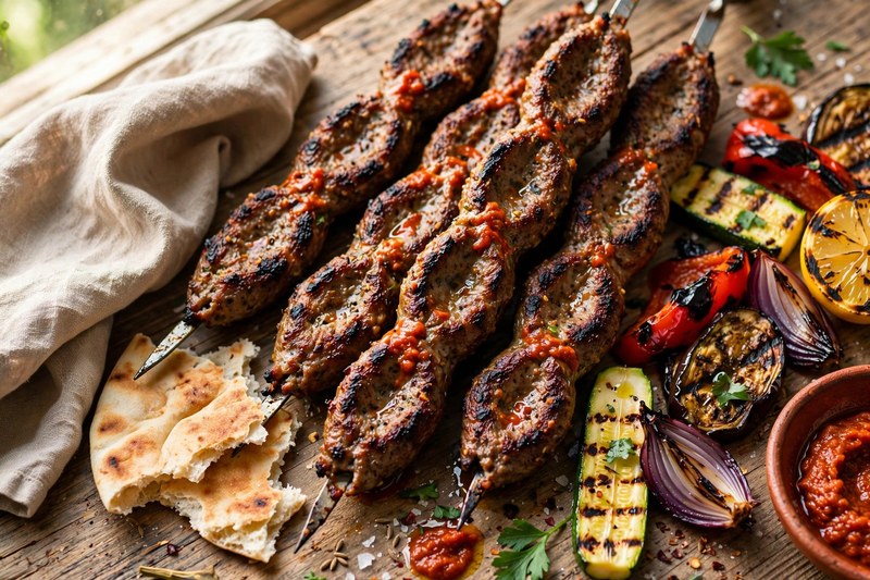 Photo of Moroccan Kefta Skewers, a dinner recipe from FluentFuel