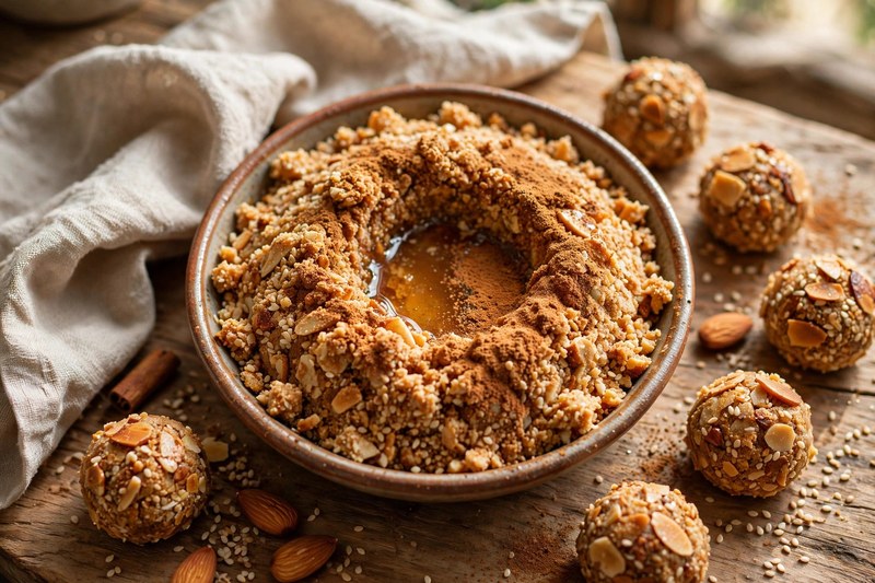Photo of Sellou (Nut & Seed Energy Balls), a snack recipe from FluentFuel