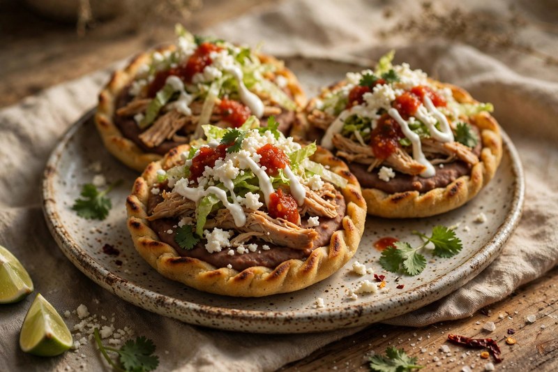 Photo of Sopes de Pollo, a dinner recipe from FluentFuel