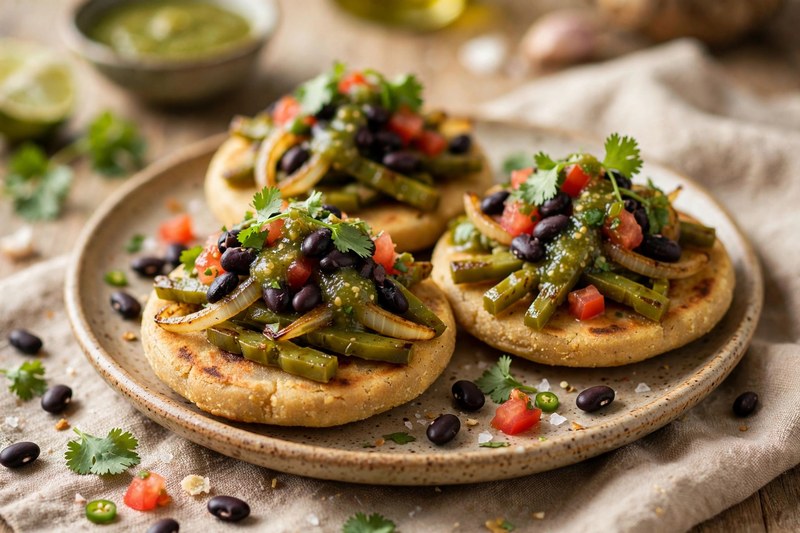 Photo of Sopes de Nopales, a lunch recipe from FluentFuel