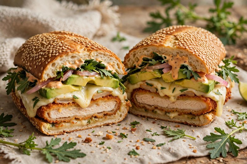 Photo of Cemitas Poblanas, a lunch recipe from FluentFuel