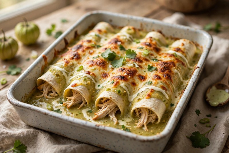 Photo of Enchiladas Suizas, a dinner recipe from FluentFuel