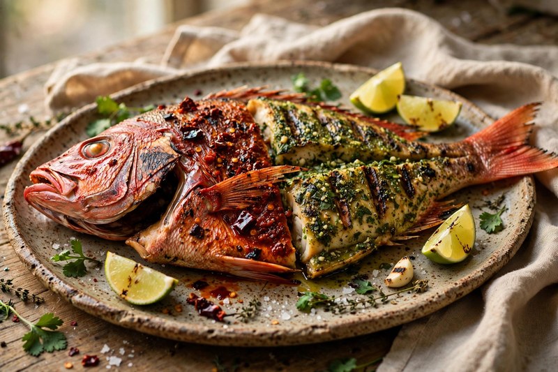 Photo of Pescado a la Talla, a dinner recipe from FluentFuel