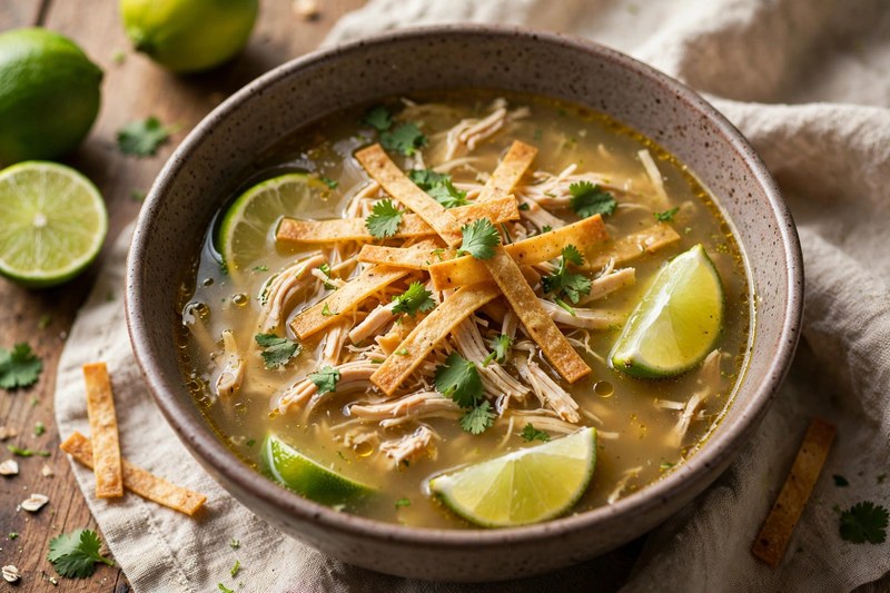 Photo of Sopa de Lima, a lunch recipe from FluentFuel