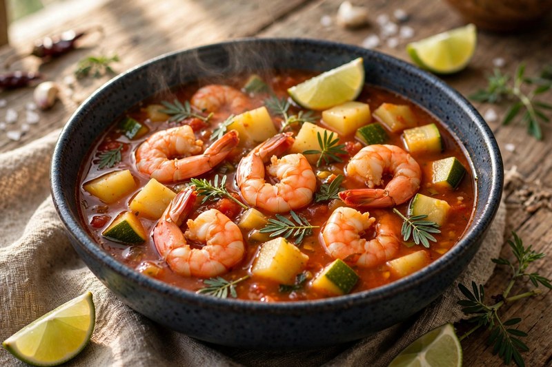 Photo of Caldo de Camarón, a dinner recipe from FluentFuel