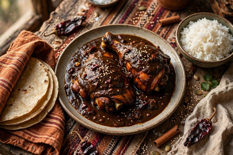 Photo of Mole Poblano, a dinner recipe from FluentFuel