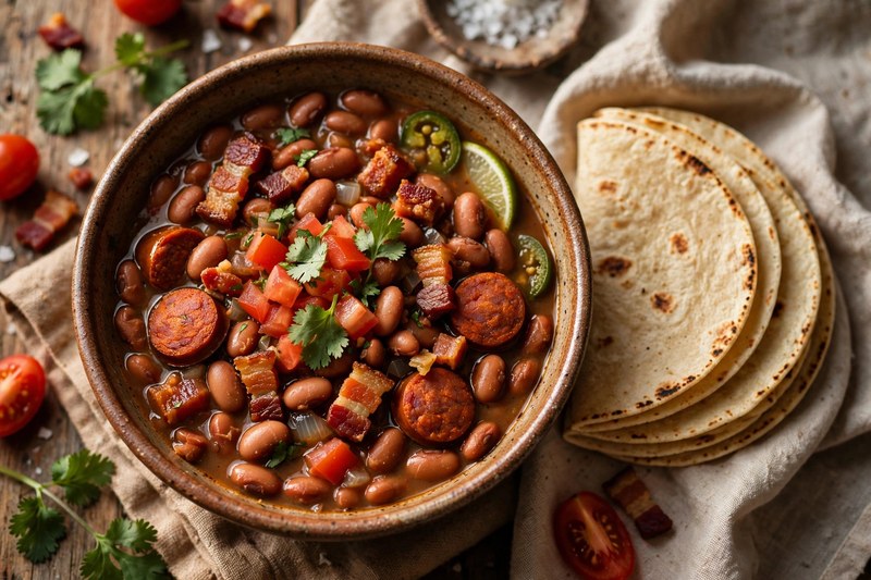 Photo of Frijoles Charros, a lunch recipe from FluentFuel