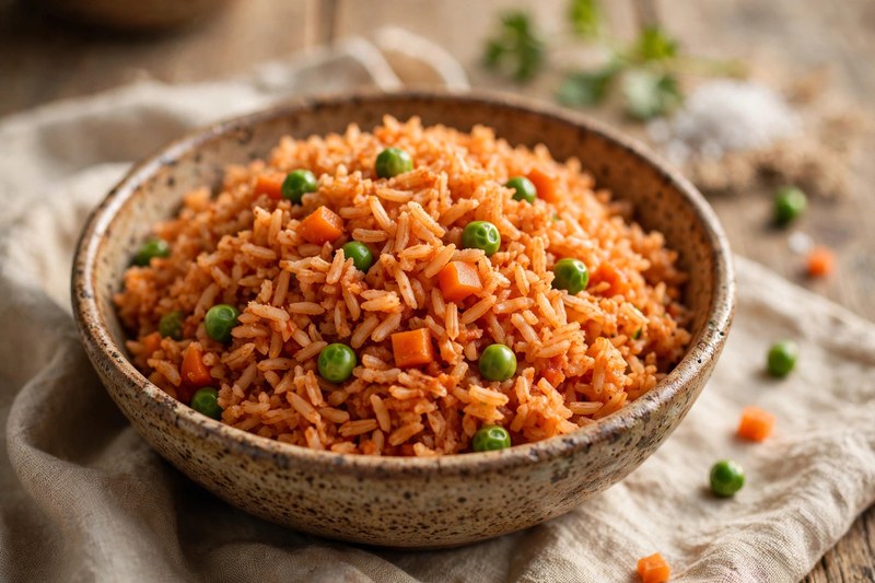 Photo of Arroz Rojo, a lunch recipe from FluentFuel