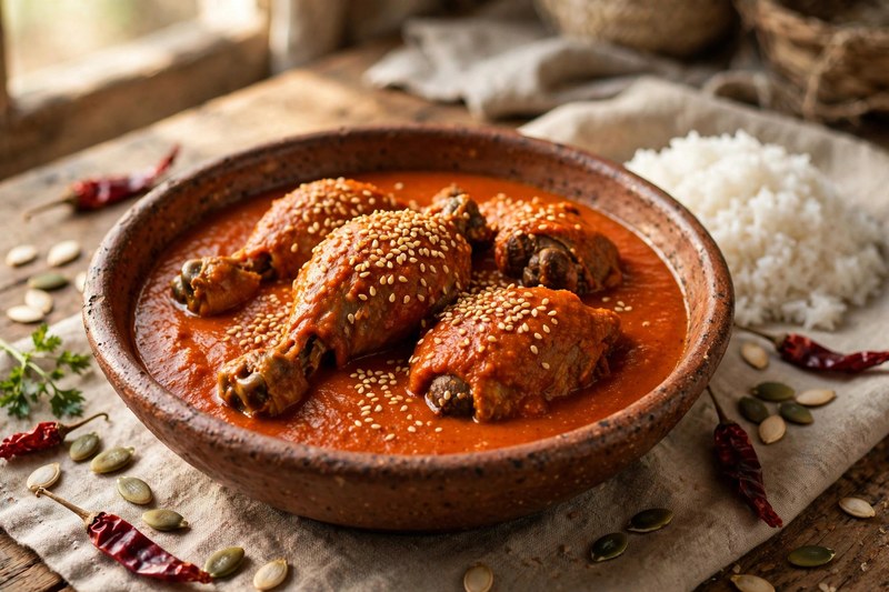 Photo of Pipián Rojo, a dinner recipe from FluentFuel