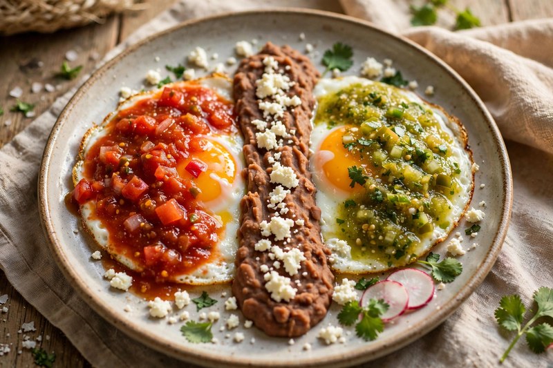 Photo of Huevos Divorciados, a breakfast recipe from FluentFuel