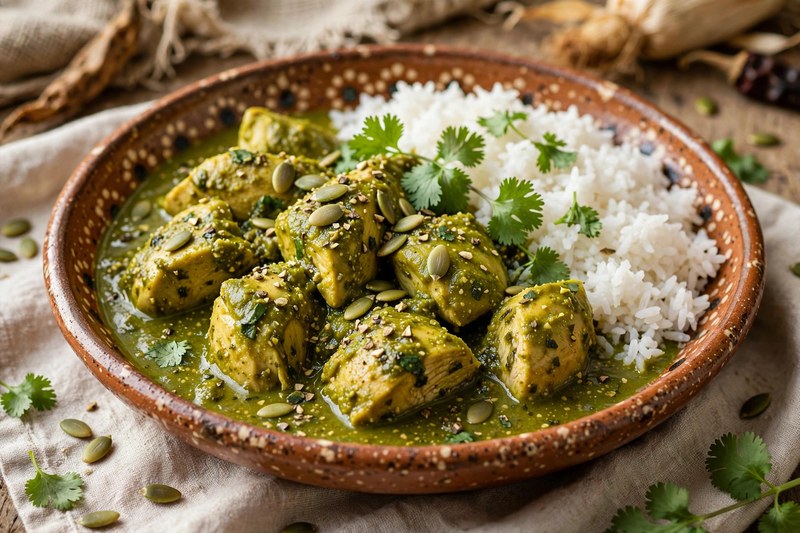 Photo of Mole Verde de Pollo, a dinner recipe from FluentFuel