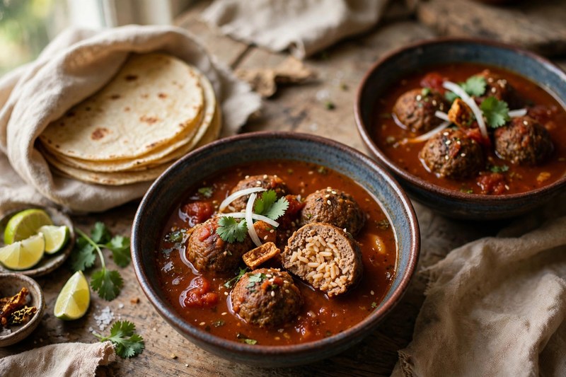 Photo of Albóndigas en Salsa de Chipotle, a dinner recipe from FluentFuel