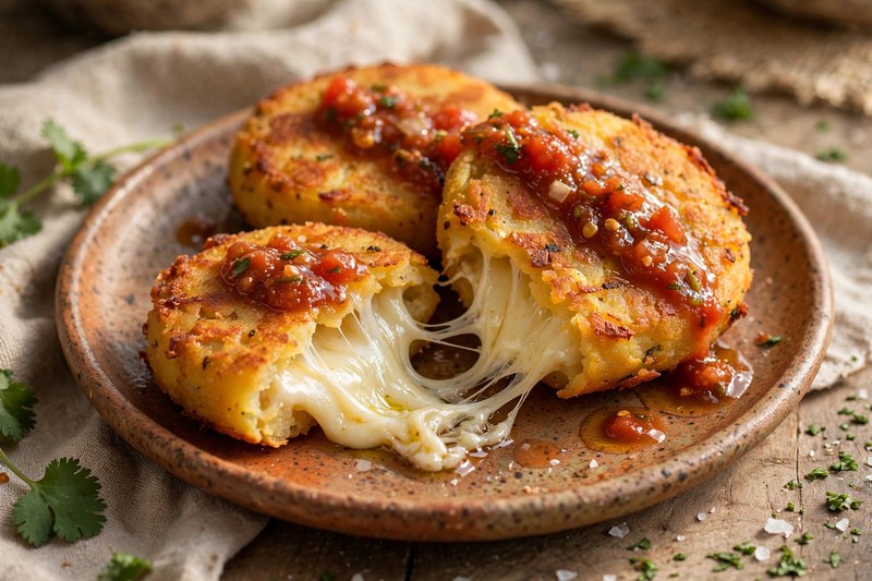 Photo of Tortitas de Papa con Queso, a lunch recipe from FluentFuel