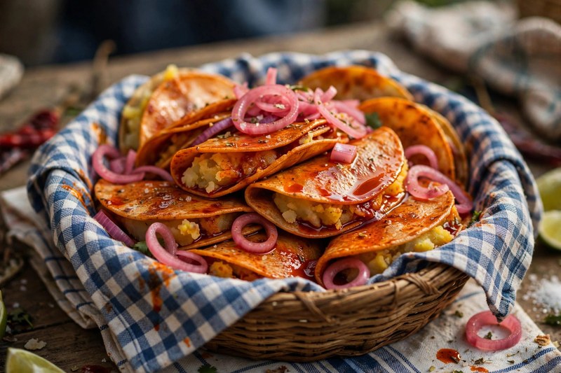 Photo of Tacos de Canasta de Papa, a lunch recipe from FluentFuel