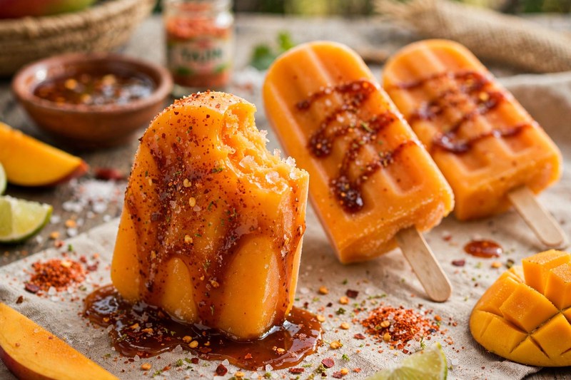 Photo of Paletas de Mango con Chamoy, a snack recipe from FluentFuel