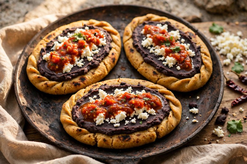 Photo of Memelas Oaxaqueñas, a breakfast recipe from FluentFuel