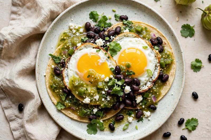 Photo of Huevos Rancheros Verdes, a breakfast recipe from FluentFuel