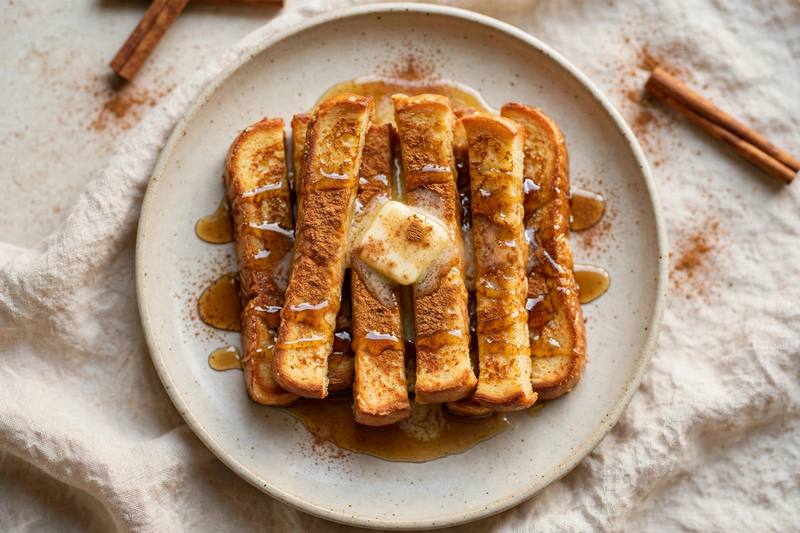 Photo of Cinnamon French Toast Sticks, a breakfast recipe from FluentFuel