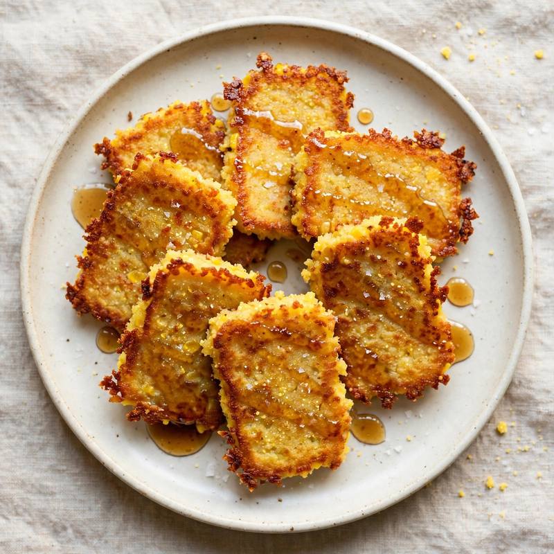 Photo of Fried Cornmeal Mush with Maple, a breakfast recipe from FluentFuel