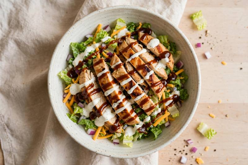 Photo of BBQ Chicken Chopped Salad, a lunch recipe from FluentFuel