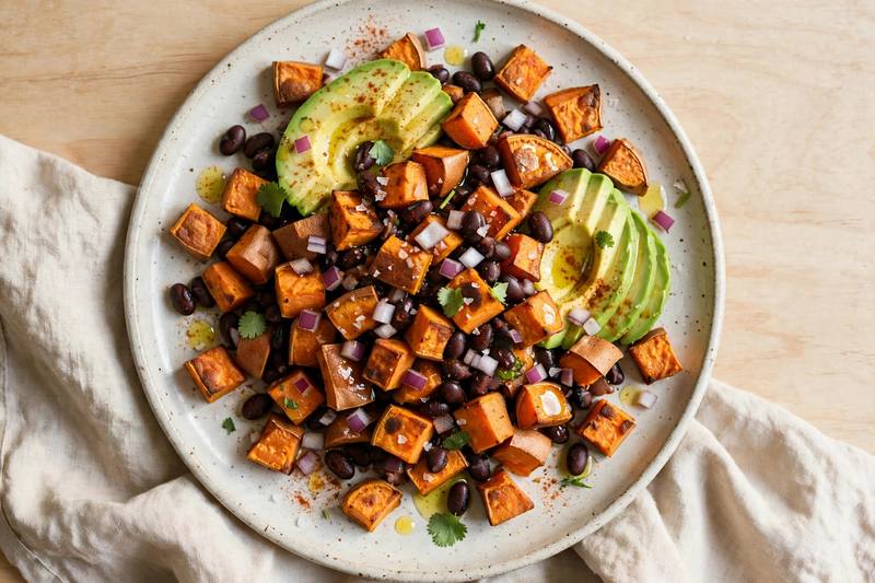 Photo of Loaded Sweet Potato Breakfast Hash, a breakfast recipe from FluentFuel