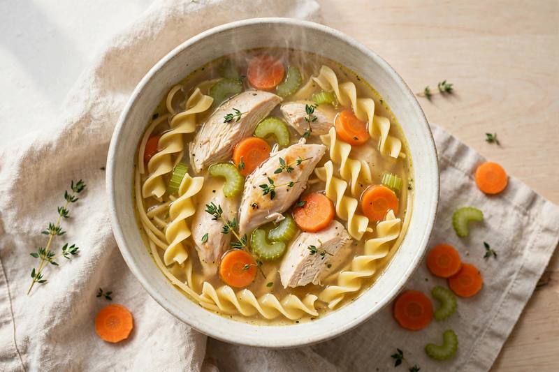 Photo of Homestyle Chicken Noodle Soup, a lunch recipe from FluentFuel