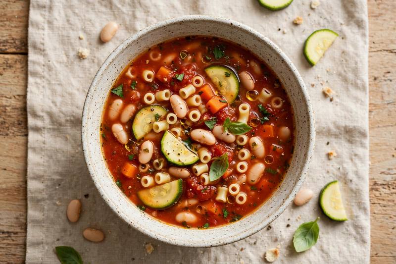 Photo of Rustic Minestrone, a lunch recipe from FluentFuel