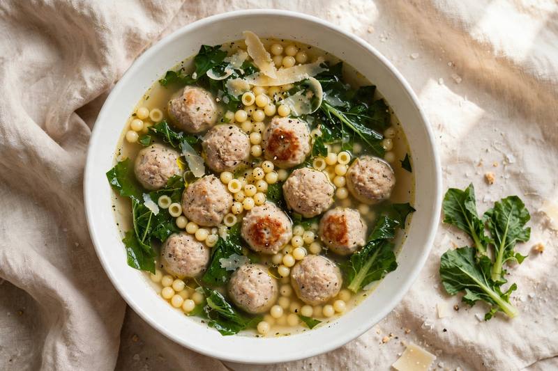 Photo of Italian Wedding Soup, a lunch recipe from FluentFuel