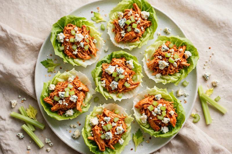 Photo of Buffalo Chicken Lettuce Cups, a lunch recipe from FluentFuel
