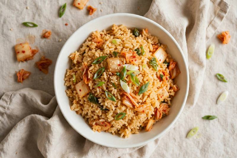 Photo of Kimchi Fried Rice, a lunch recipe from FluentFuel