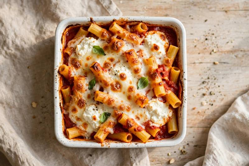 Photo of Baked Ziti with Ricotta, a dinner recipe from FluentFuel