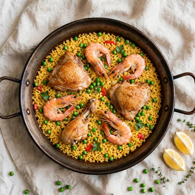 Photo of Paella Mixta, a dinner recipe from FluentFuel