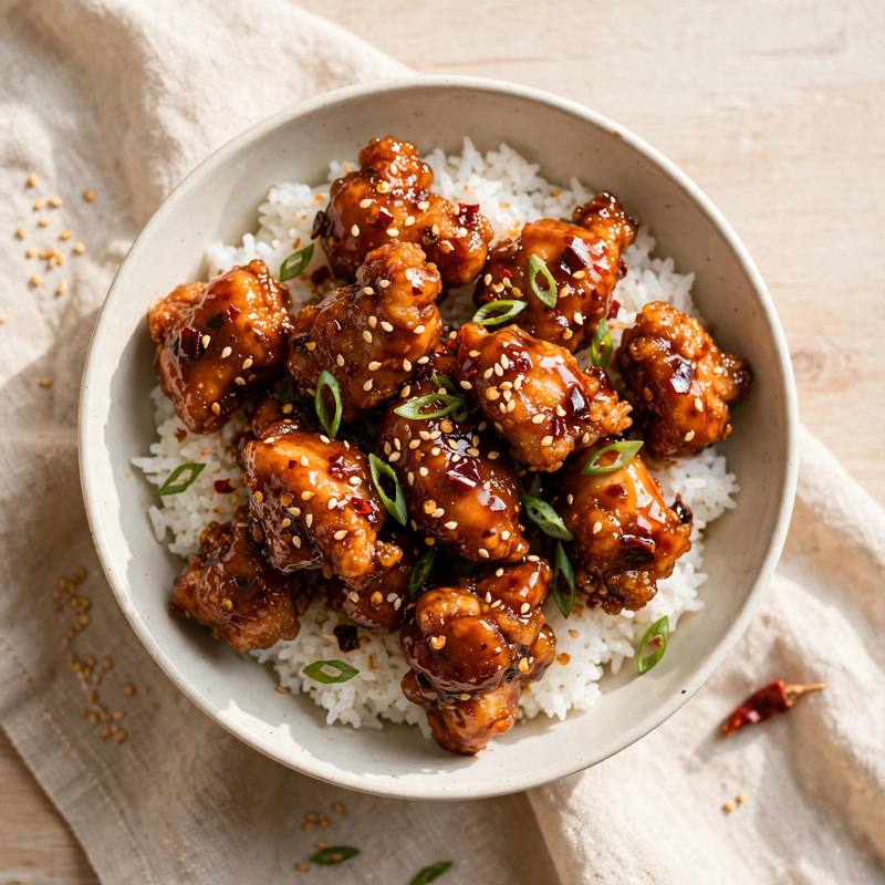 Photo of General Tsos Chicken, a dinner recipe from FluentFuel