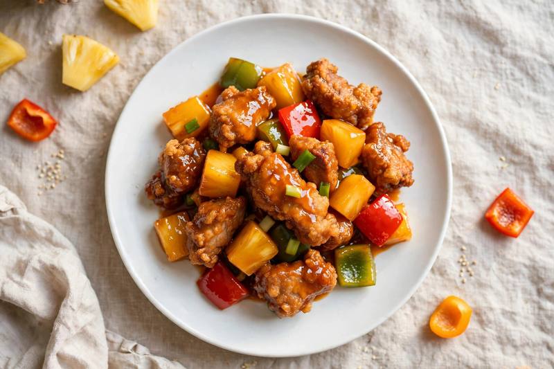 Photo of Sweet and Sour Pork, a dinner recipe from FluentFuel