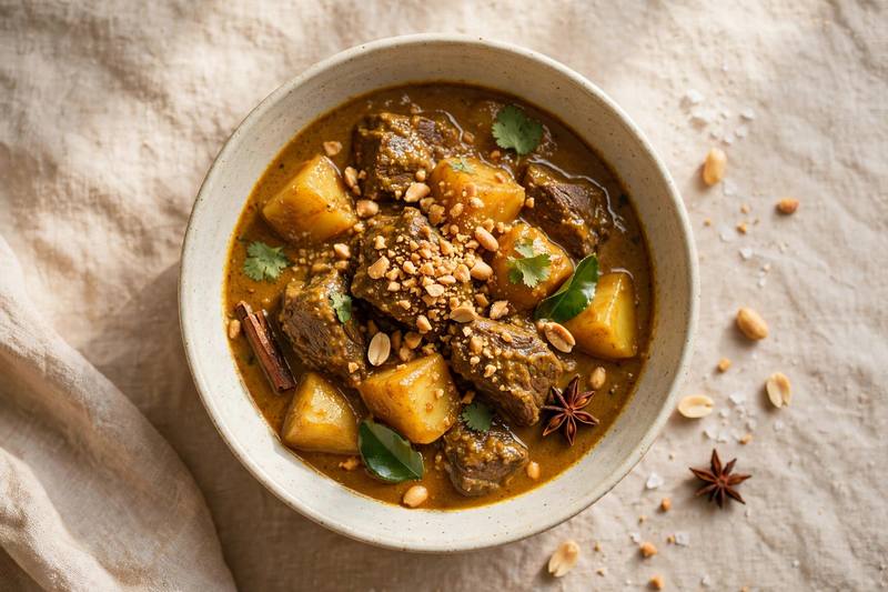 Photo of Beef Massaman Curry, a dinner recipe from FluentFuel