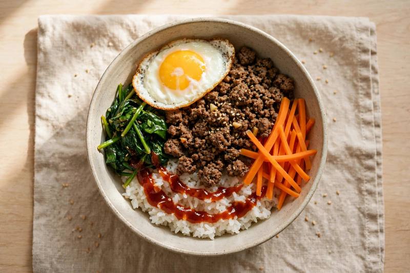 Photo of Beef Bibimbap, a dinner recipe from FluentFuel