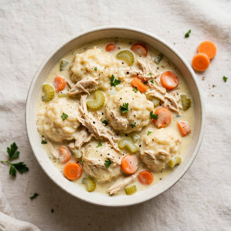 Photo of Chicken and Dumplings, a dinner recipe from FluentFuel