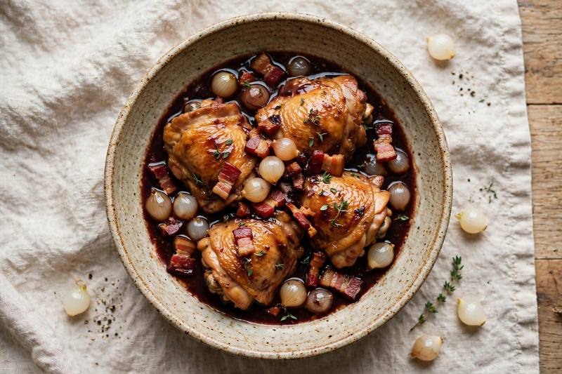 Photo of Coq au Vin, a dinner recipe from FluentFuel