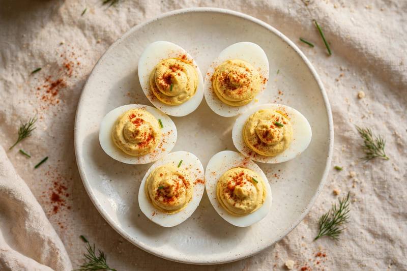Photo of Classic Deviled Eggs, a snack recipe from FluentFuel
