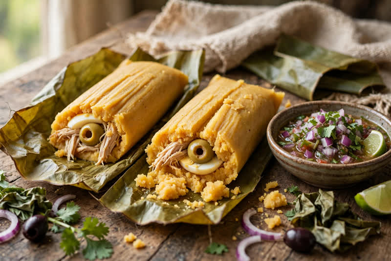 Photo of Tamales Peruanos, a breakfast recipe from FluentFuel