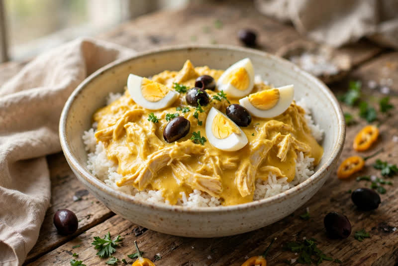 Photo of Ají de Gallina, a dinner recipe from FluentFuel
