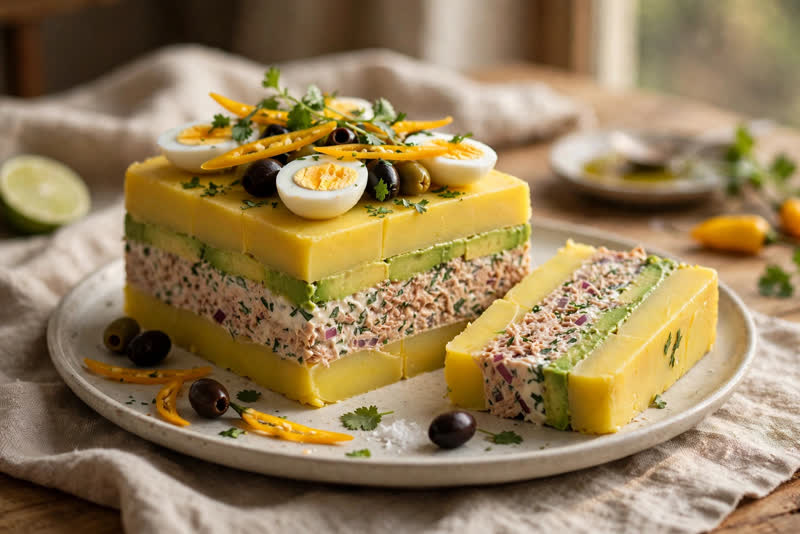 Photo of Causa de Atún, a lunch recipe from FluentFuel