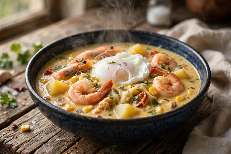 Photo of Chupe de Camarones, a dinner recipe from FluentFuel