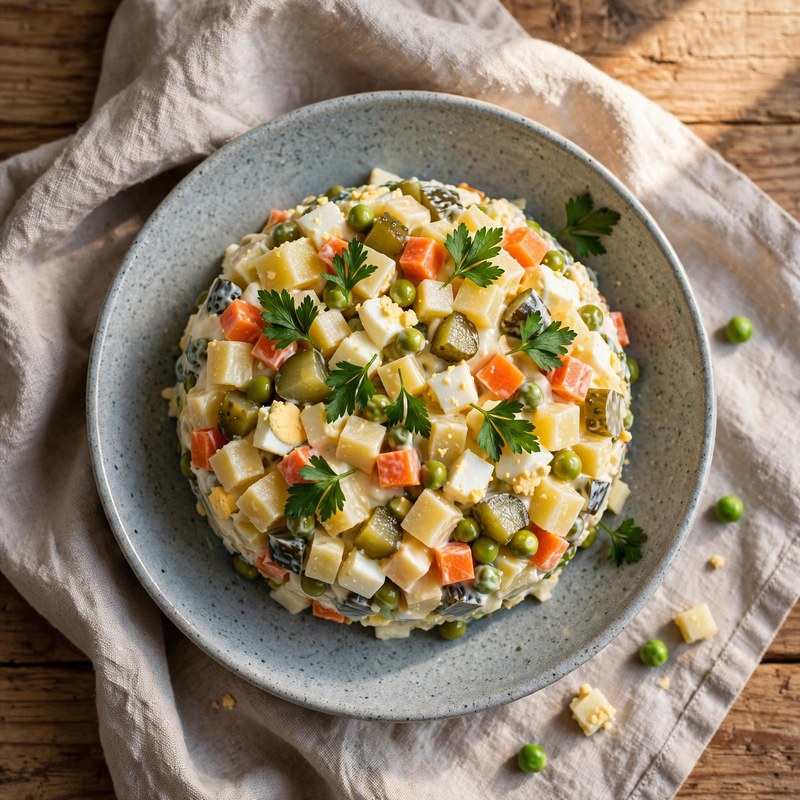 Photo of Sałatka Jarzynowa, a lunch recipe from FluentFuel